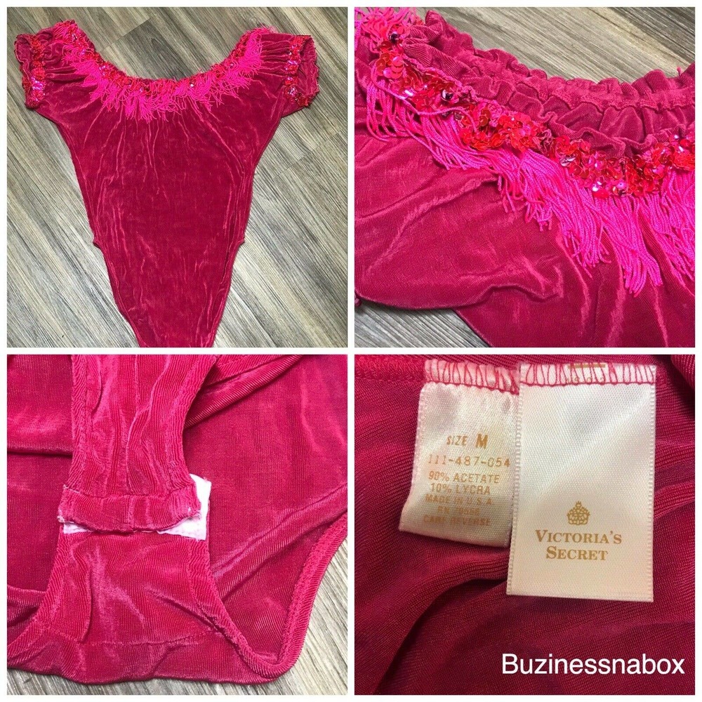 Vtg Victoria's Secret Leotard Lingerie Dance